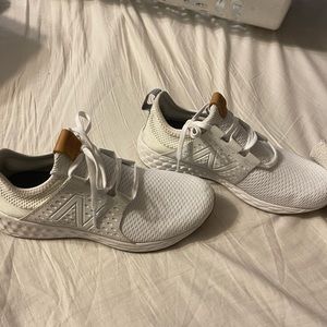 New Balance white used twice